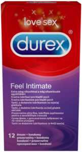 Durex Feel Intimate – tenké kondómy (12 ks)
