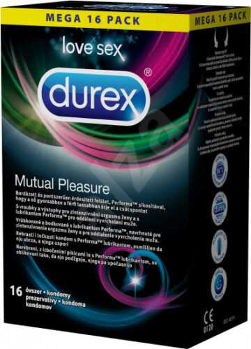 Durex Mutual Pleasure – vrúbkované kondómy (16 ks)