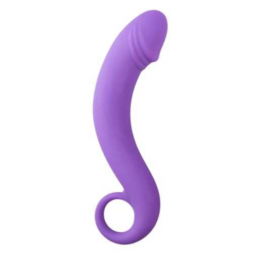 EasyToys Silicone Curved Dong fialový masér prostaty