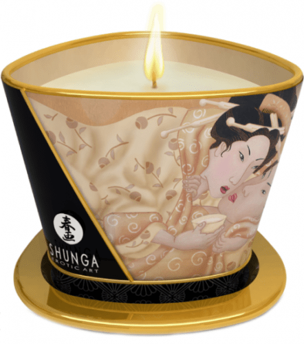 Shunga libido stimulujúca masážna sviečka Vanilla Desire (170 ml)