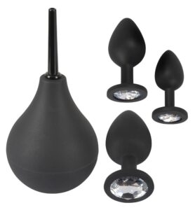 Black Velvets Anal Kit Silicone Douche