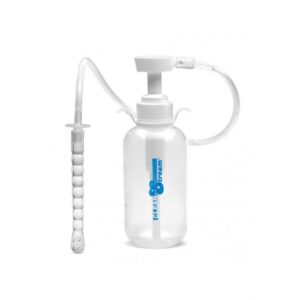 CleanStream Pump Action Enema Bottle with Nozzle Clear