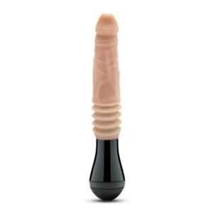 Dr. Skin Silicone Dr. Knight Thrusting Gyrating Vibrating Dildo Beige