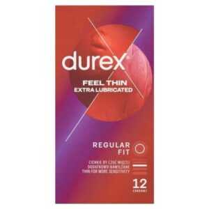 Durex Feel Thin Extra Lubricated 12ks