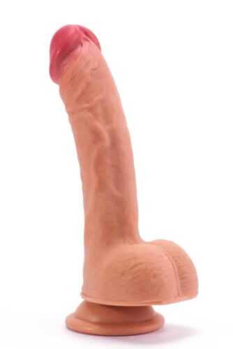 LoveToy Dual Layered Platinum Silicone Cock 8″