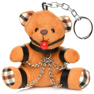 Master Series Gagged Teddy Bear Keychain